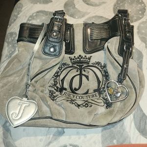 Gray juicy Couture bag vintage y2k